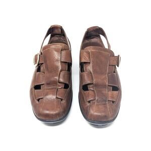 Cole Haan Shoes Mens 10 Fisherman Dress Casual Leather Comfort Brown Sandals